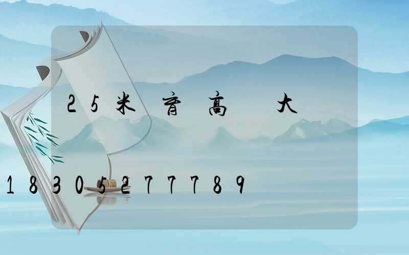 25米體育場高桿燈大樣圖