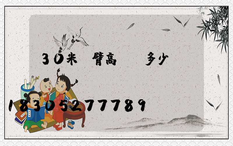 30米雙臂高桿燈多少錢
