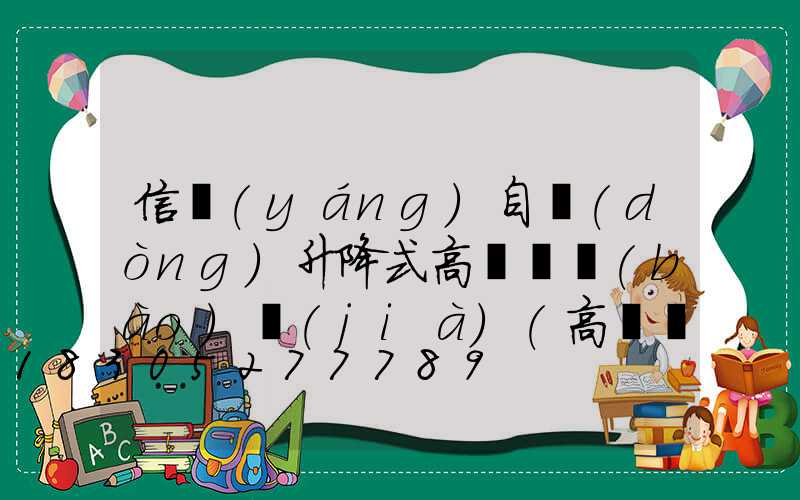 信陽(yáng)自動(dòng)升降式高桿燈報(bào)價(jià)(高桿燈升降機(jī)安裝視頻)