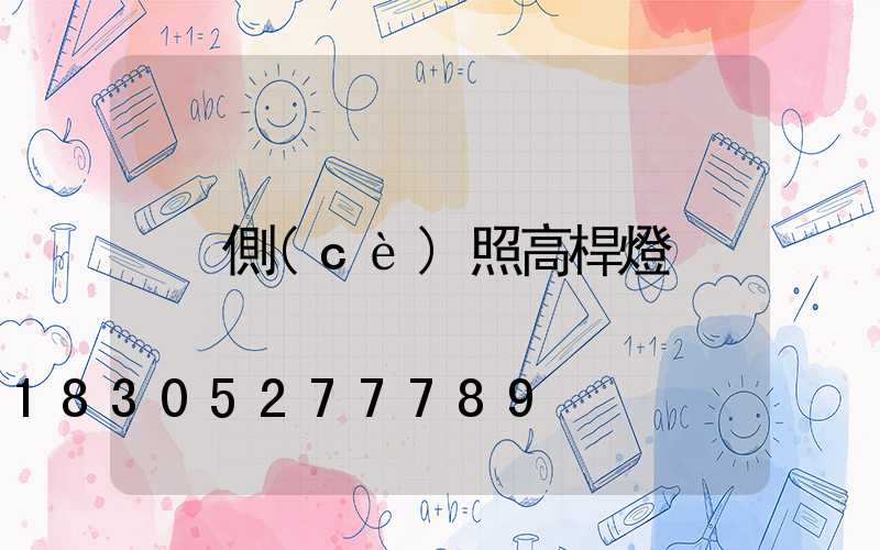 側(cè)照高桿燈