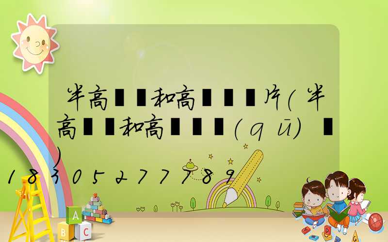 半高桿燈和高桿燈圖片(半高桿燈和高桿燈區(qū)別)