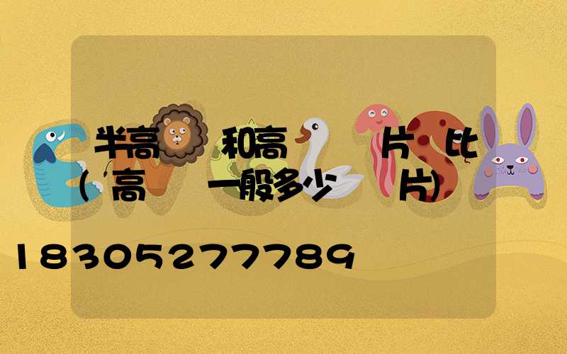 半高桿燈和高桿燈圖片對比(高桿燈一般多少錢圖片)
