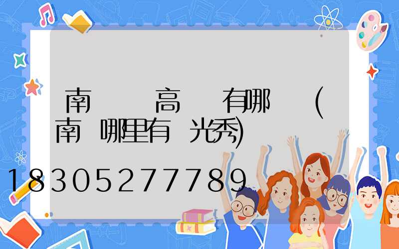 南陽廣場高桿燈有哪幾種(南陽哪里有燈光秀)