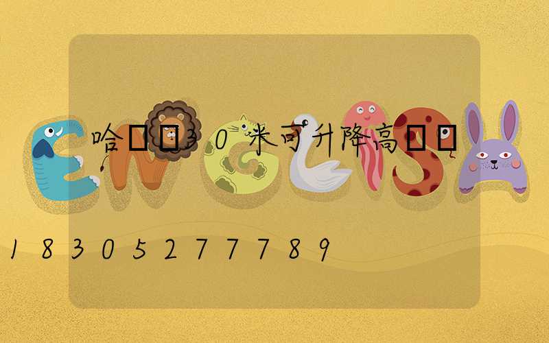 哈爾濱30米可升降高桿燈