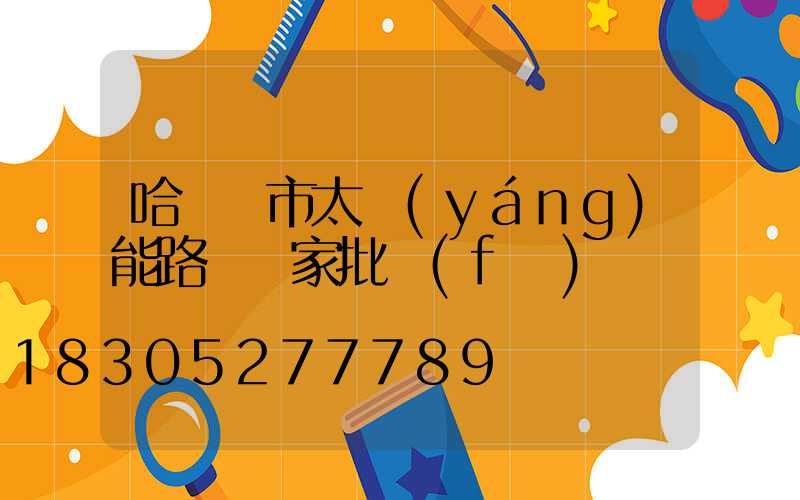 哈爾濱市太陽(yáng)能路燈廠家批發(fā)