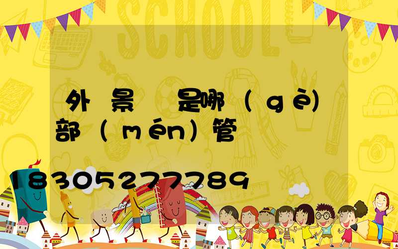 外墻景觀燈是哪個(gè)部門(mén)管