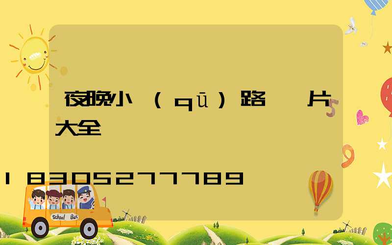 夜晚小區(qū)路燈圖片大全