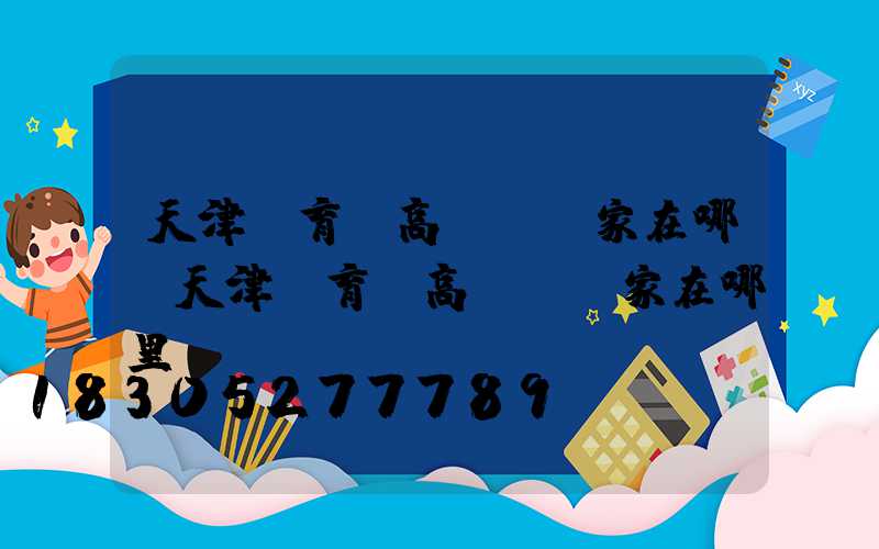天津體育場高桿燈廠家在哪(天津體育場高桿燈廠家在哪里)