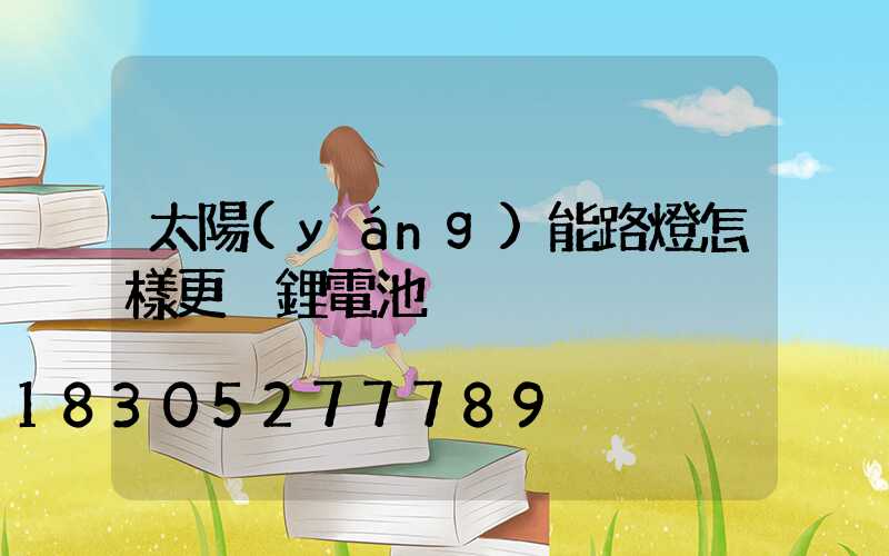 太陽(yáng)能路燈怎樣更換鋰電池