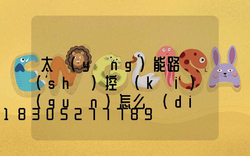 太陽(yáng)能路燈時(shí)控開(kāi)關(guān)怎么調(diào)節(jié)