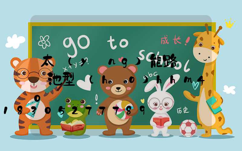 太陽(yáng)能路燈鋰電池型號(hào)hhm40