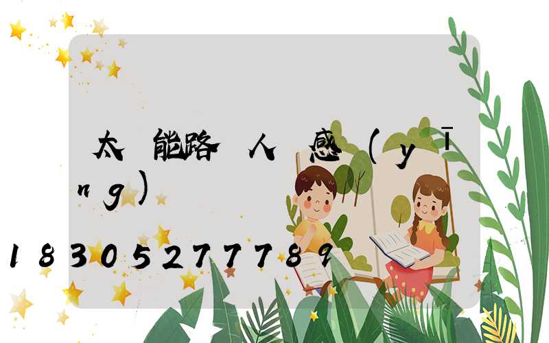 太陽能路燈人體感應(yīng)燈