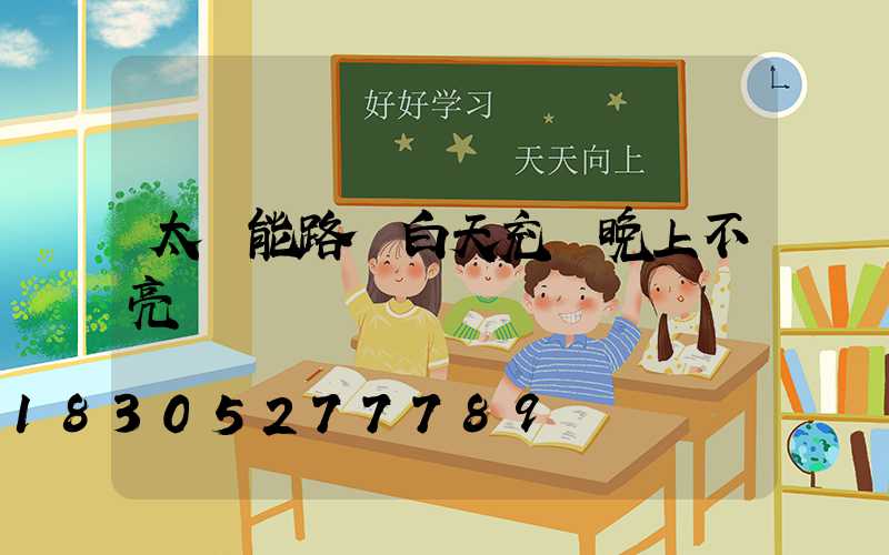 太陽能路燈白天充電晚上不亮