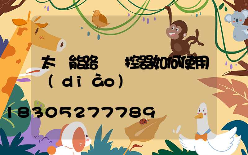 太陽能路燈遙控器如何使用調(diào)時間