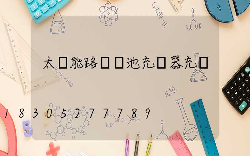 太陽能路燈電池充電器充電