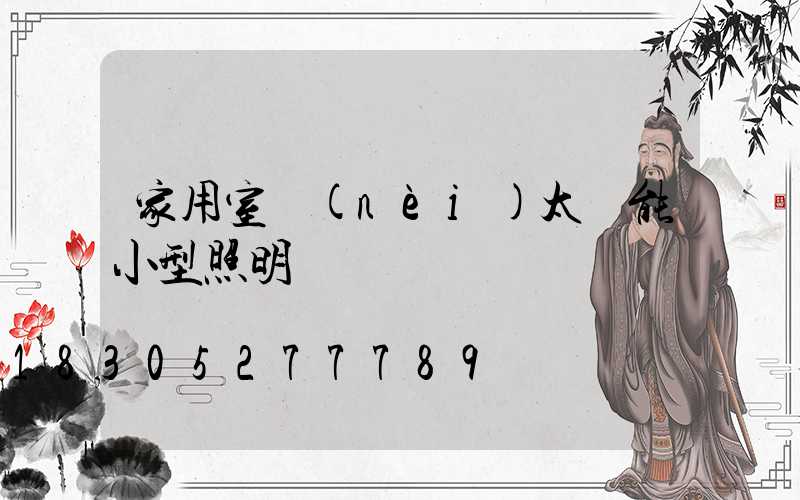 家用室內(nèi)太陽能小型照明燈