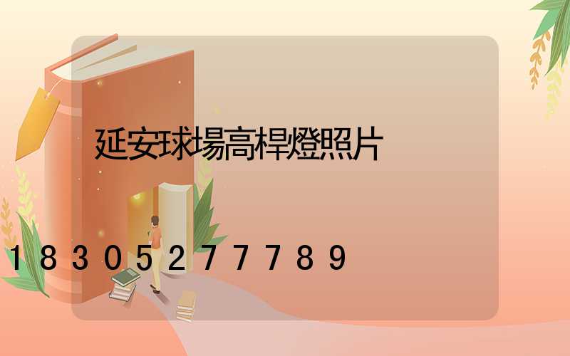延安球場高桿燈照片