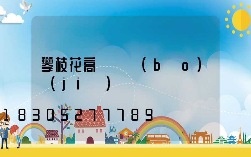 攀枝花高桿燈報(bào)價(jià)單