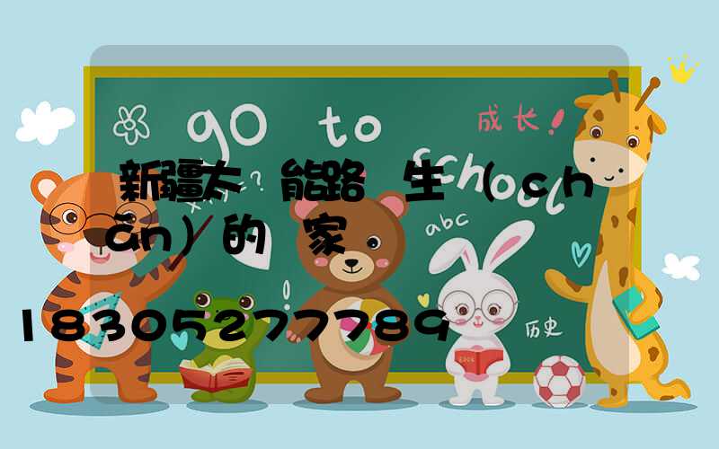 新疆太陽能路燈生產(chǎn)的廠家