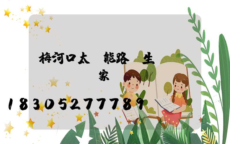 梅河口太陽能路燈生產(chǎn)廠家