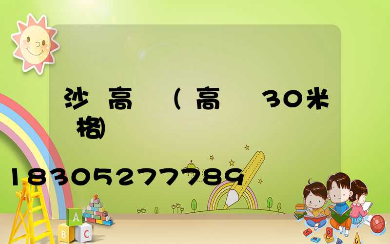 沙灘高桿燈(高桿燈30米價格)