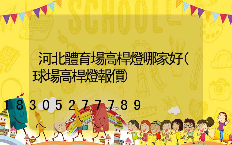 河北體育場高桿燈哪家好(球場高桿燈報價)