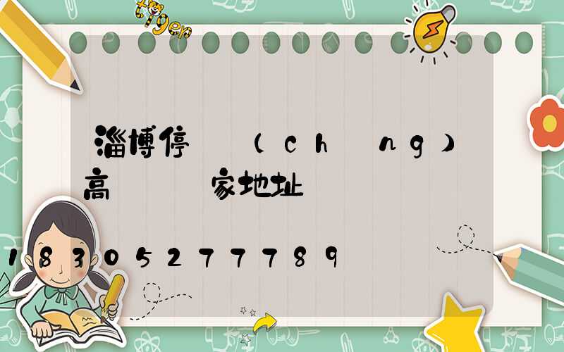 淄博停車場(chǎng)高桿燈廠家地址