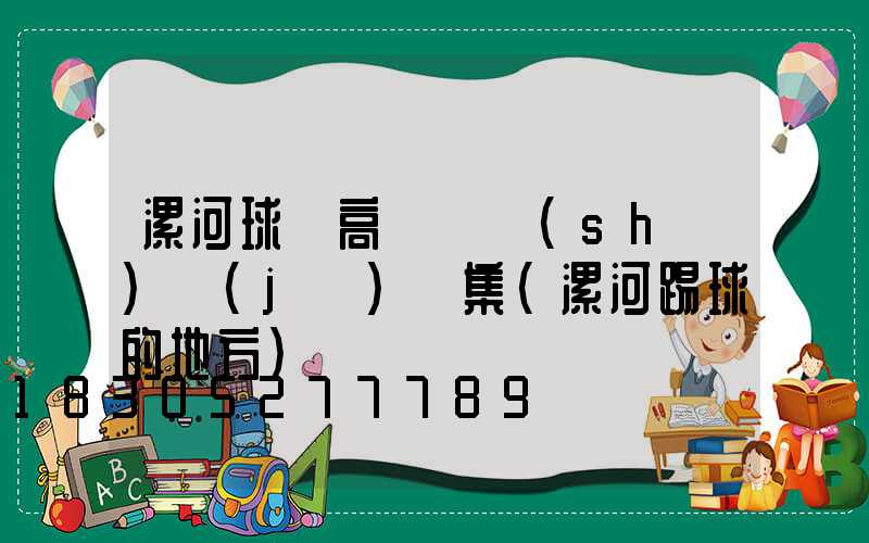 漯河球場高桿燈設(shè)計(jì)圖集(漯河踢球的地方)