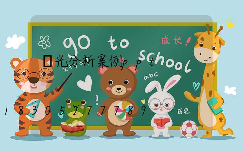 燈光分析案例ppt