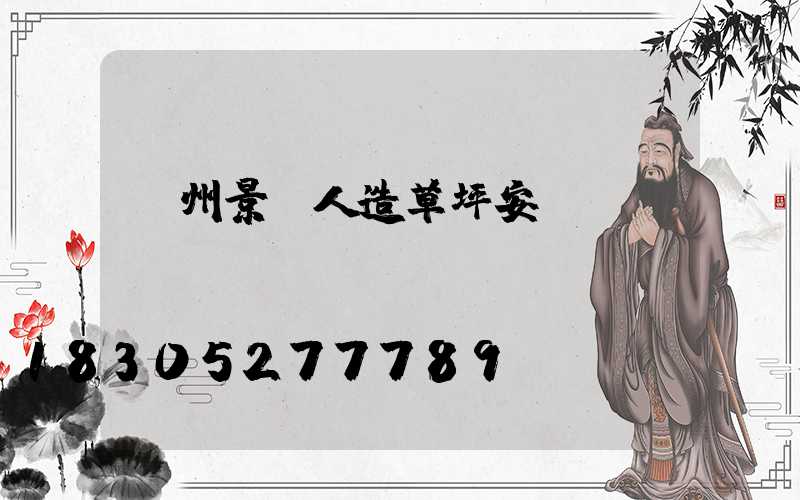 蘭州景觀人造草坪安裝