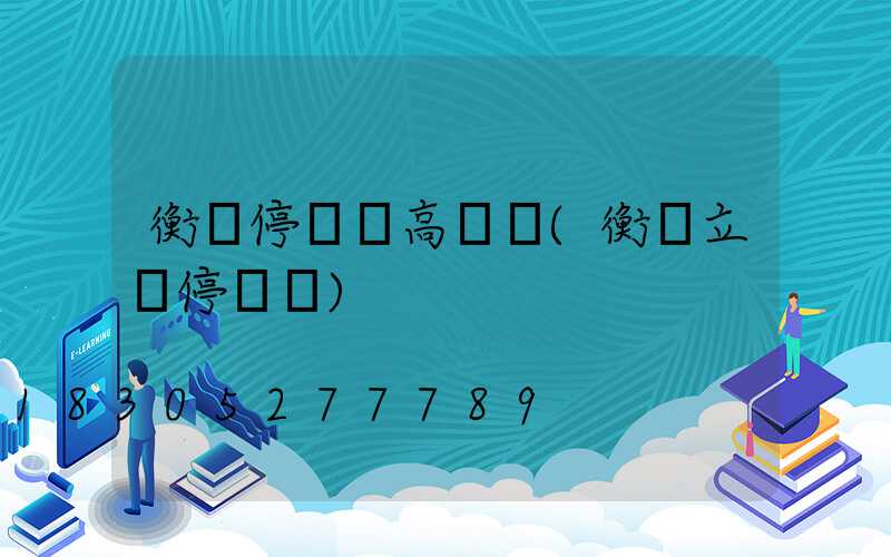 衡陽停車場高桿燈(衡陽立體停車場)