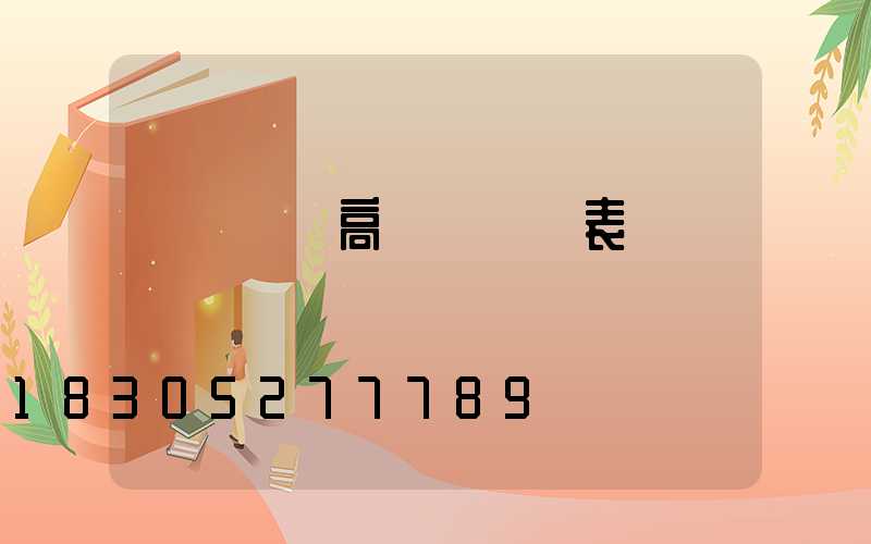 貴陽廣場高桿燈報價表