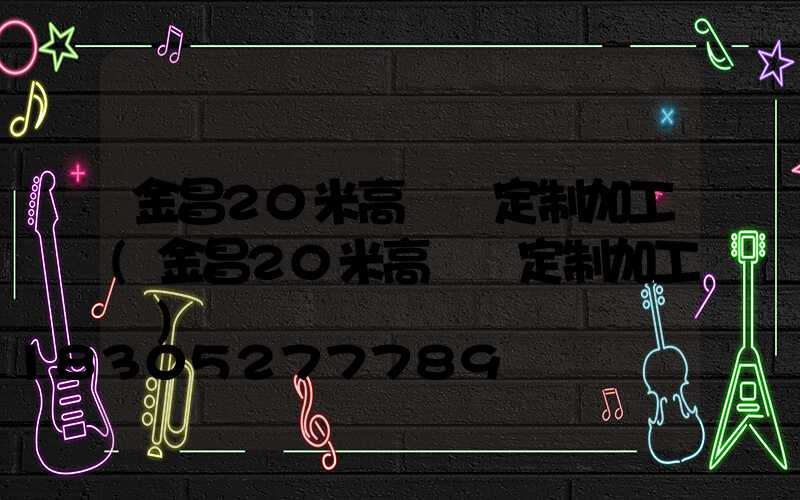 金昌20米高桿燈定制加工(金昌20米高桿燈定制加工廠)