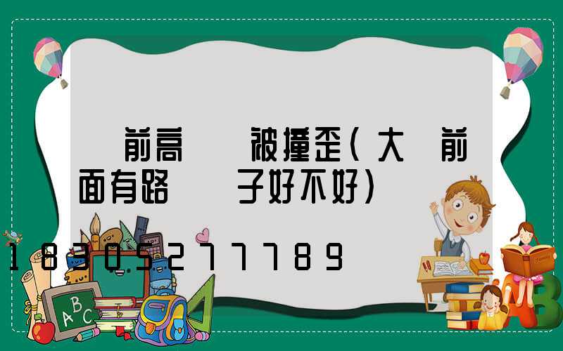 門前高桿燈被撞歪(大門前面有路燈桿子好不好)
