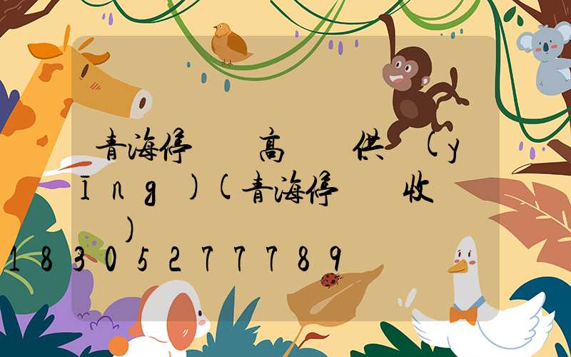 青海停車場高桿燈供應(yīng)(青海停車場收費標準)