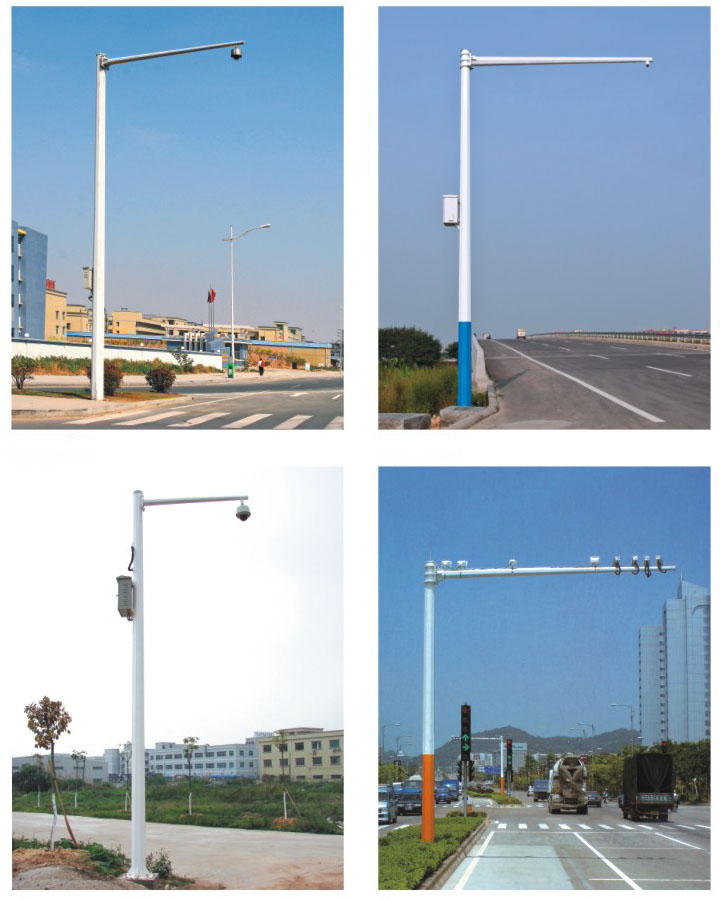 交通信號監(jiān)控立桿01